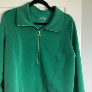 Lily pulitizer half zip green popover
